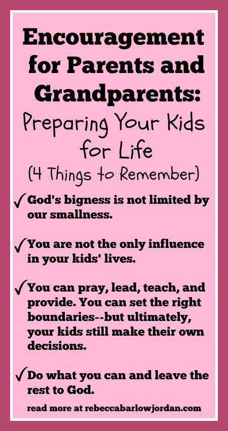 Encouragement for Parents and Grandparents: Preparing Your 